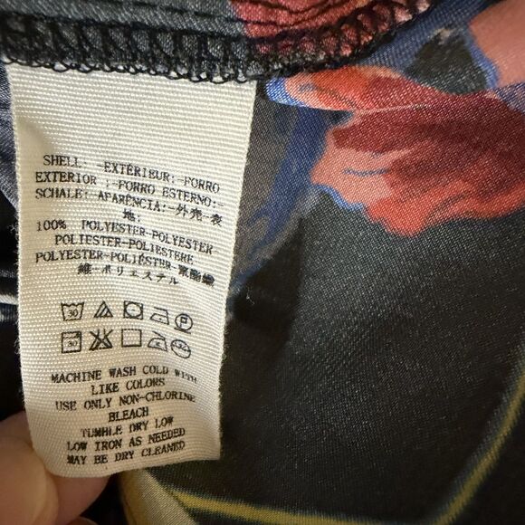 Free People Silky Nights Satin Tunic Top Blouse Shirt High Floral M bv - Picture 11 of 11